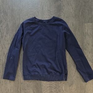 Lands' End Classic Navy Crewneck Sweater